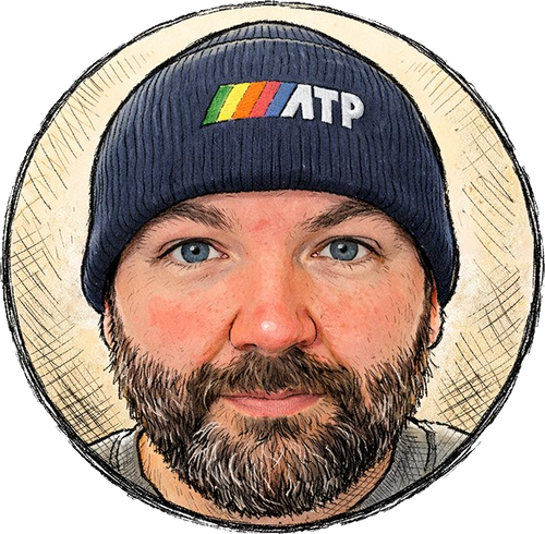 Illustrated portrait of Mike Schepker wearing an ATP beanie